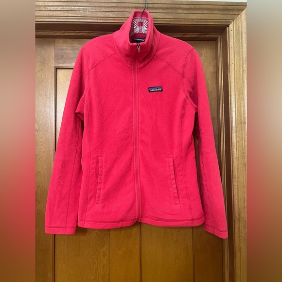Patagonia Tops - Patagonia Micro D Fleece Full Zip Jacket Size Medium Pink